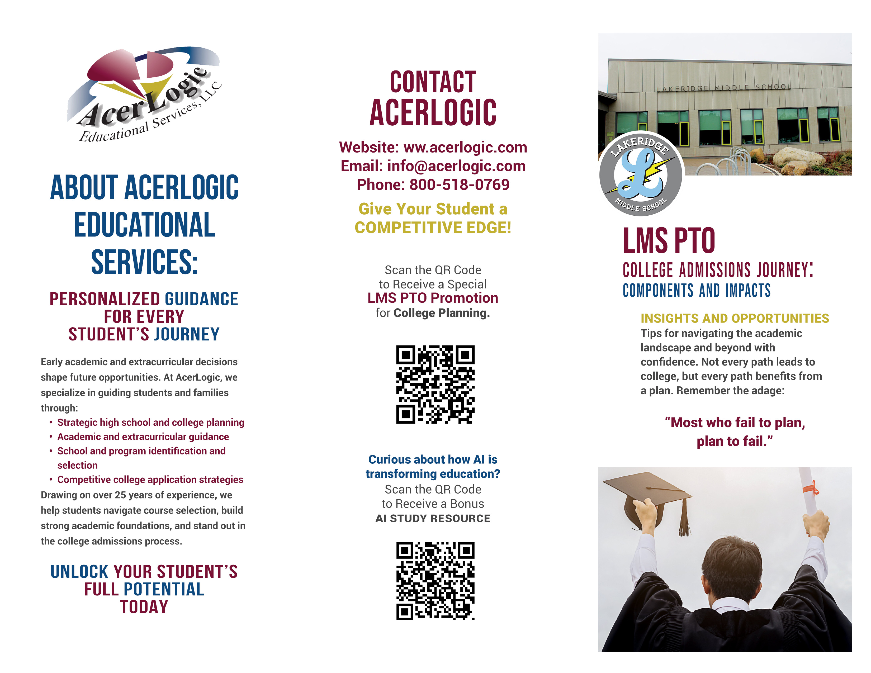 AcerLogic brochure outside